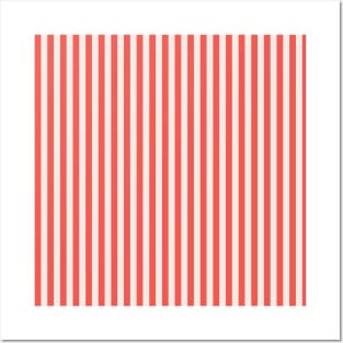 Red and Pink Stripes Vertical Posters and Art